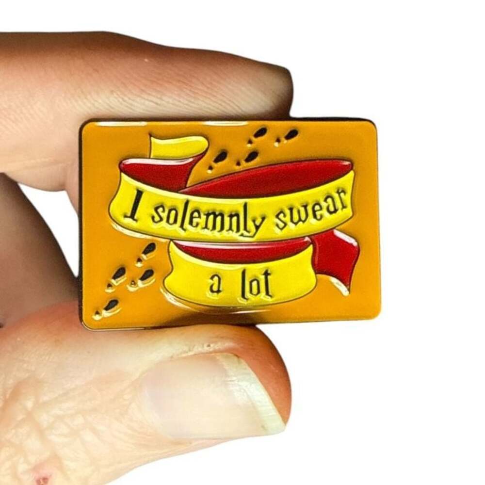 I Solemnly Swear A Lot Enamel Lapel Pin Harry Potter Style